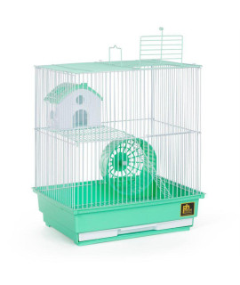 Two Story Hamster Cage - Green