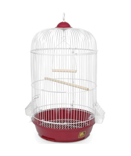 Small Round Bird Cage - Red