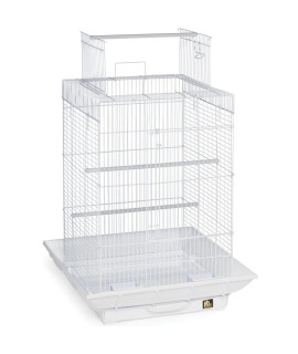 Clean Life Playtop Bird Cage - White