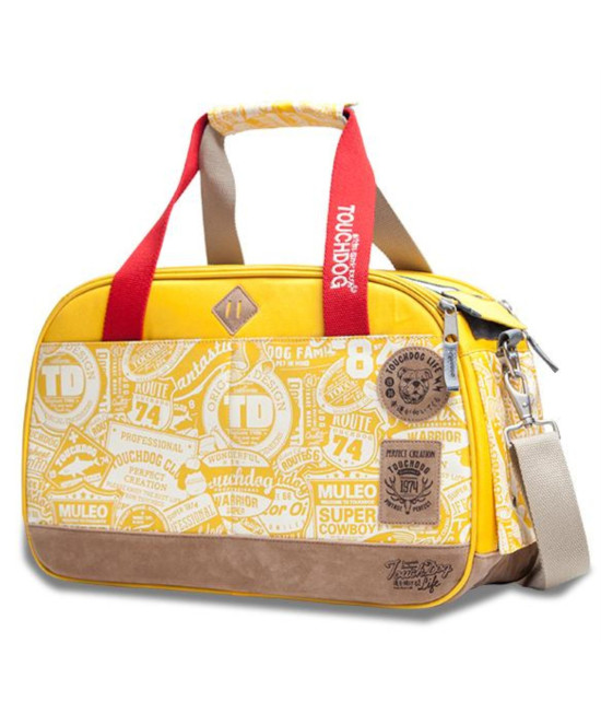 Touchdog Airline Approved Around-The-Globe pasport Designer Pet Carrier- One Size/Yellow
