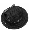 Pet Life 'Sea Spot Sun' Uv Protectant Adjustable Fashion Mesh Brimmed Dog Hat Cap, Black - Medium