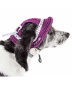 Pet Life 'Sea Spot Sun' Uv Protectant Adjustable Fashion Mesh Brimmed Dog Hat Cap, Burgundy - Large
