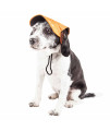 Pet Life 'Cap-Tivating' Uv Protectant Adjustable Fashion Dog Hat Cap, Orange - Medium