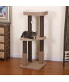 PetPals Balmy - Jute Three Level Cat Tree with Perches with Rubber Massager