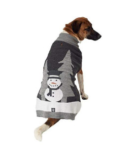 Tundra'S Snowman Dog Sweater - Gray
