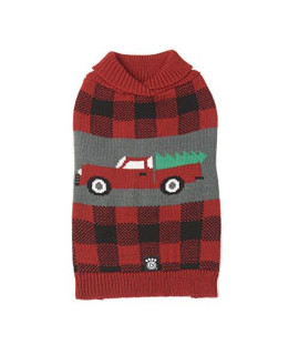 Jackson Novelty Dog Sweater - Tree & Truck