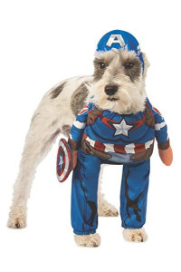 Marvel Walking Captain America Dog Costume