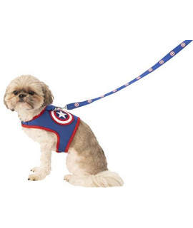 Marvel Captain America Dog Harness And Leash