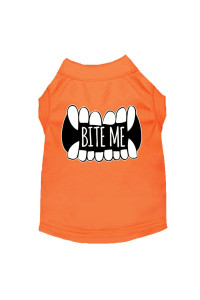 Bite Me Halloween Dog T-Shirt - Orange