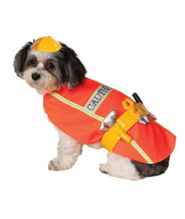 Construction Worker Halloween Dog Costume