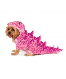 Dino Dog Hoodie Costume - Pink