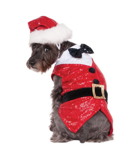 Rubies Sequin Santa Dog Tuxedo