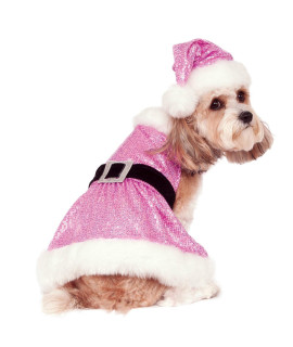Rubies Sequin Mrs. Claus Dog Dress - Pink