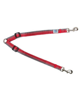 Bungee Dog Coupler by Canine Equipment - Red/Grey