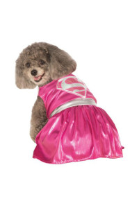 DC Comics Pink Supergirl Dog Costume by Rubies