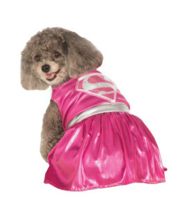 DC Comics Pink Supergirl Dog Costume by Rubies