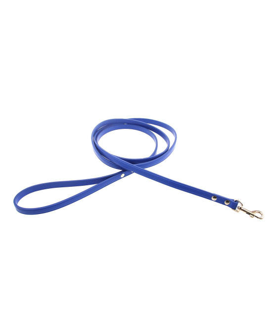 Town Leather Dog Leash by Auburn Leather - Royal Blue