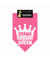 Drama Queen Dog Bandana - Pink
