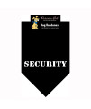 Security Dog Bandana - Black