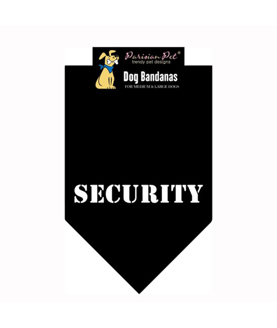 Security Dog Bandana - Black