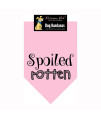 Spoiled Rotten Dog Bandana - Pink