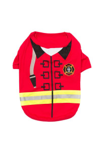 Firebarker Firefighter Dog Costume Shirt