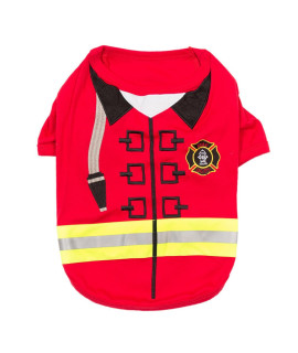 Firebarker Firefighter Dog Costume Shirt