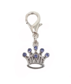 Crown D-Ring Pet Collar Charm by FouFou Dog - Lilac