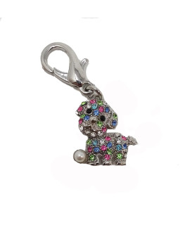 Pearl Dog D-Ring Pet Collar Charm by foufou Dog - Multi-Colored