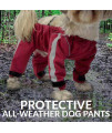 FouFou Dog Bodyguard Dog Pants - Red