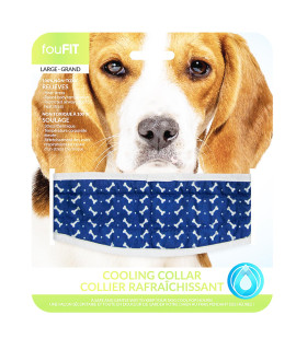 FouFIT Cooling Dog Collar - Blue