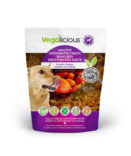 Vegalicious Healthy Dehydrated Dog Treats - Pumpkin Wedges
