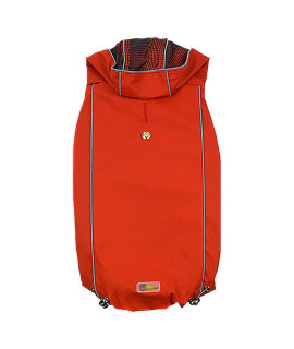 Reversible Elasto-Fit Dog Raincoat - Scarlet Red