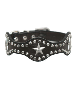 Star Wave Dog Collar - Black