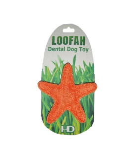 Organic Loofah Dental Dog Toy - Starfish