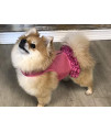 Parisian Pet Polka Dot Dog Harness Dress - Pink