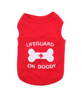 Lifeguard on Doody Dog Tank - Red