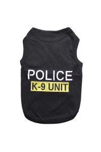 Police K9 Unit Dog Tank - Black