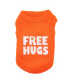 Free Hugs Dog Tank by Parisian Pet - Orange