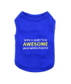With a Shirt this Awesome Dog Tank by Parisian Pet - Blue