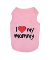 I Love Mommy Dog Tank - Pink
