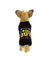 I Work Out Dog Tank by Parisian Pet - Black