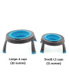 Single Elevated Dog Bowl By Popware - Blue