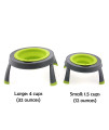 Single Elevated Dog Bowl By Popware - Green