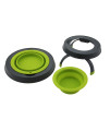 Single Elevated Dog Bowl By Popware - Green