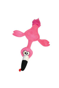 Hear Doggy Flat Dog Toy - Flamingo