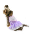 Tutu Heart Dog Dress by Parisian Pet - Purple