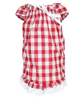 Tunic Country Dog Dress By Parisian Pet - Red Gingham