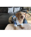 Parisian Pet Plaid Royal Dog Jumpsuit - Blue