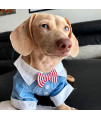 Parisian Pet Square Cuff Dog Shirt With Bow Tie